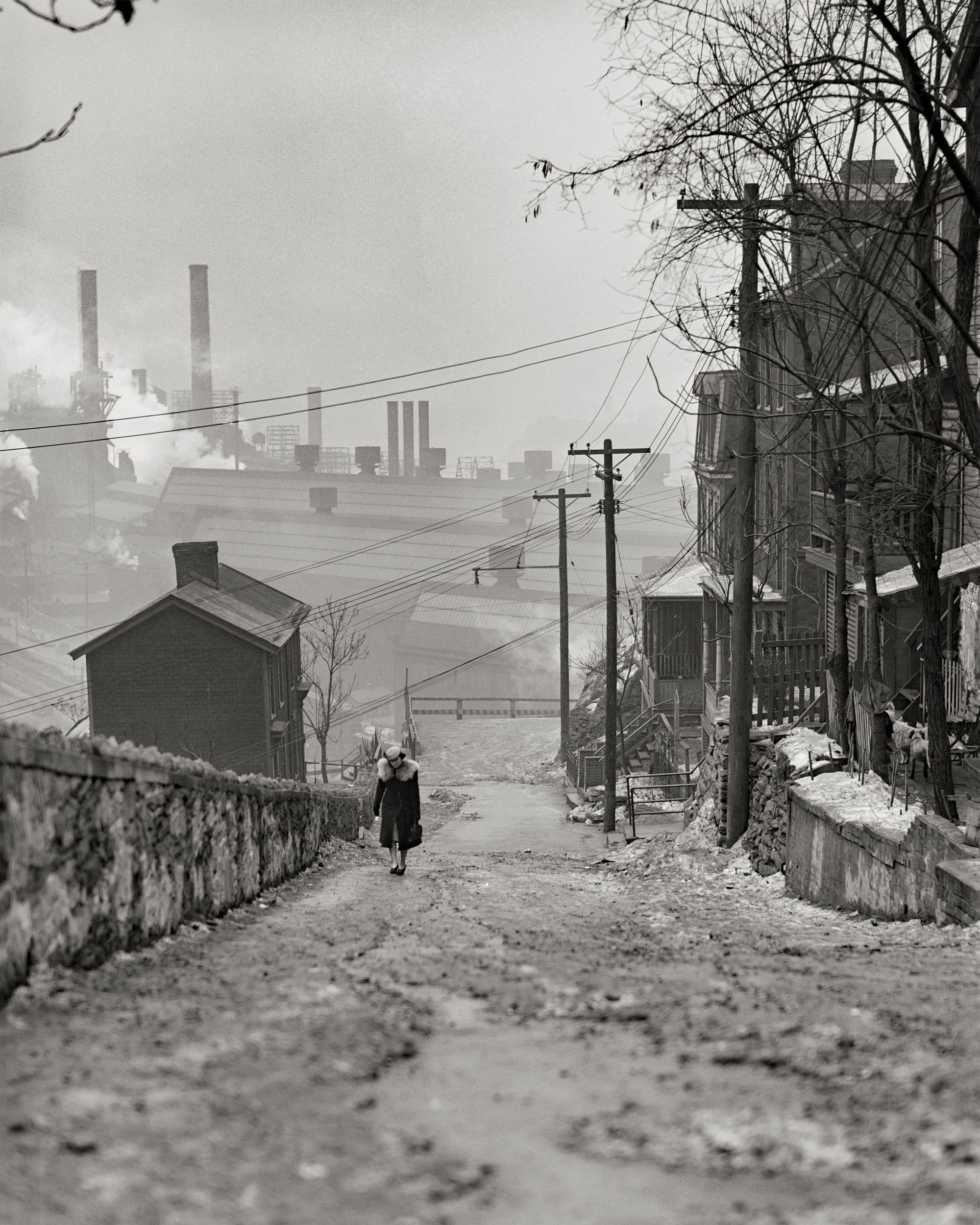 Pittsburgh, Pennsylvania, Mill District, 1940, Jack Delano Photographer Historical Pix