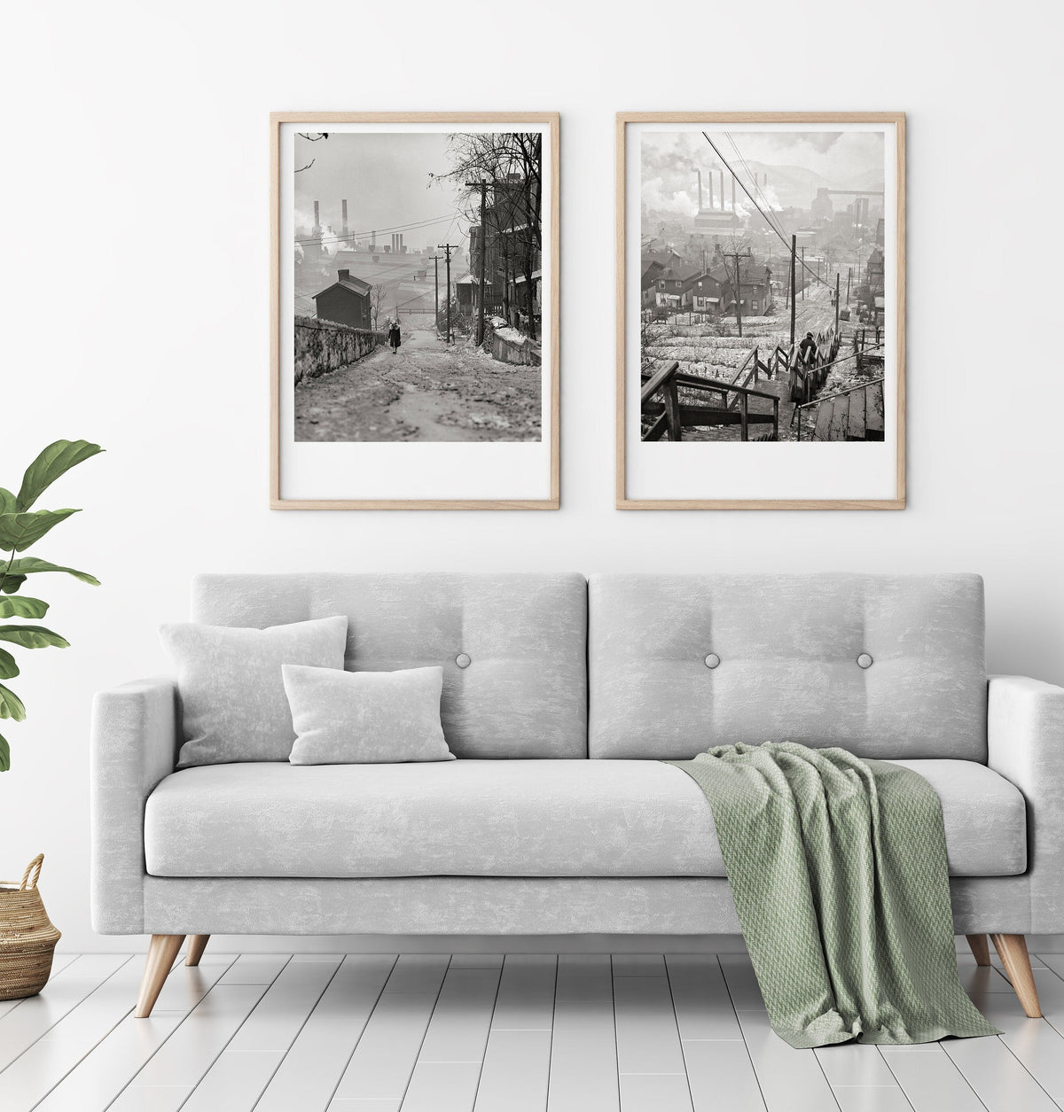 Pittsburgh Photo Wall Collection - Pittsburgh PA Mill District 1940s Historical Pix