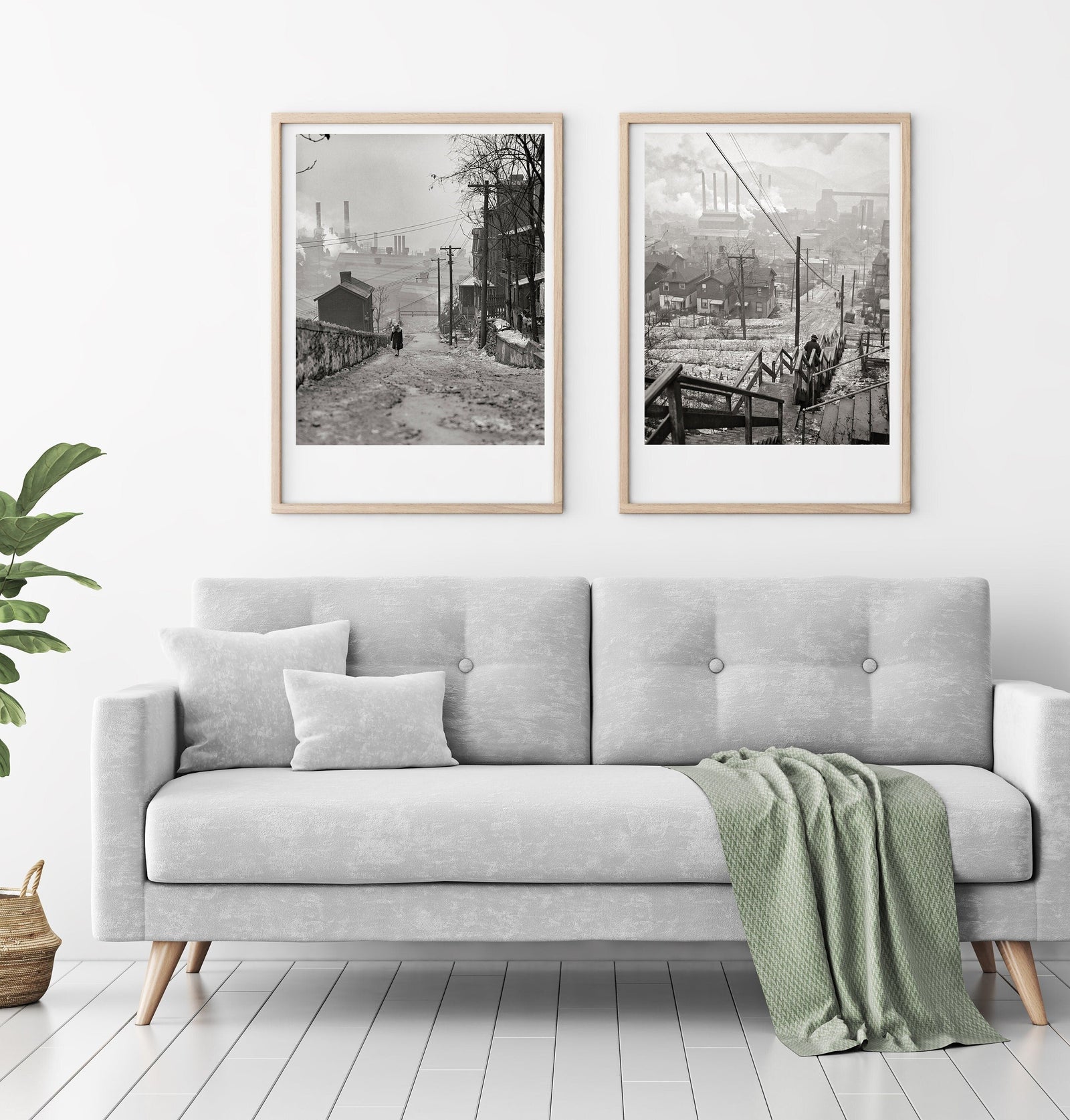 Pittsburgh Photo Wall Collection - Pittsburgh PA Mill District 1940s Historical Pix