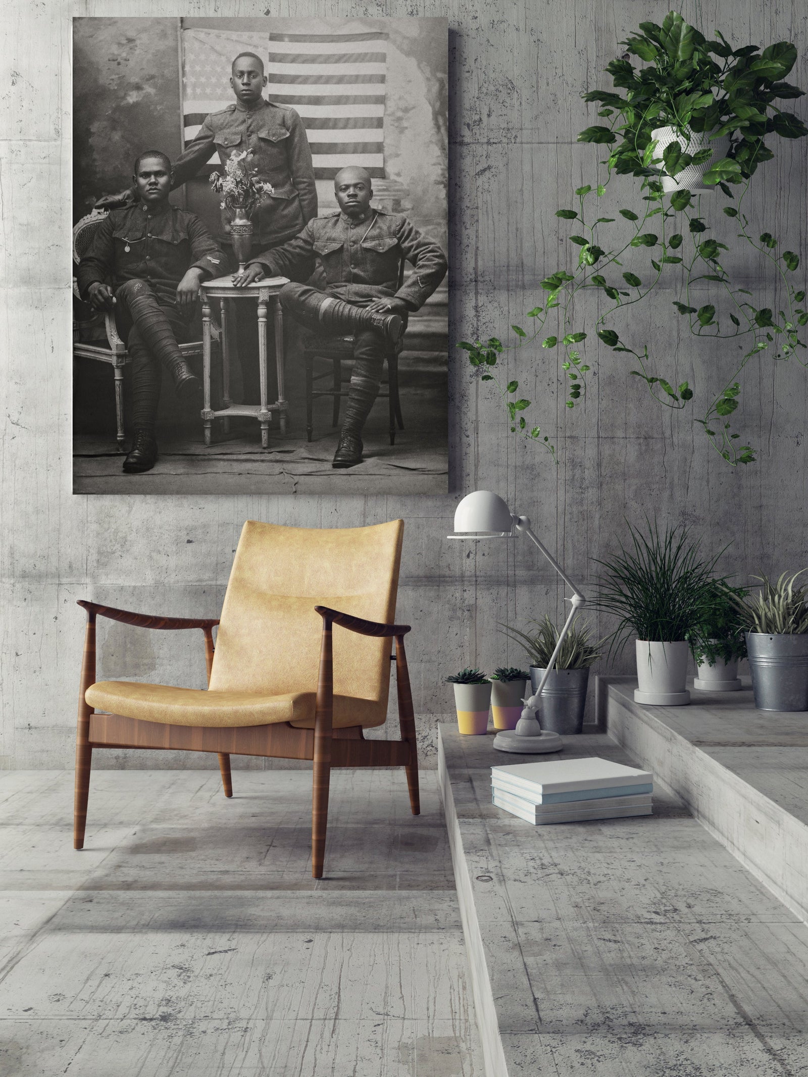 Portrait of WWI Black Soldiers, 1918, Harlem Hellfighters Historical Pix