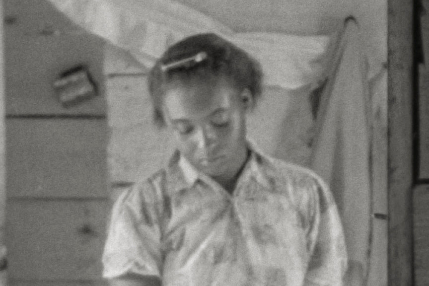 Portrait of a Young Black Girl Ironing, St. Louis, 1941 by Jack Delano Historical Pix
