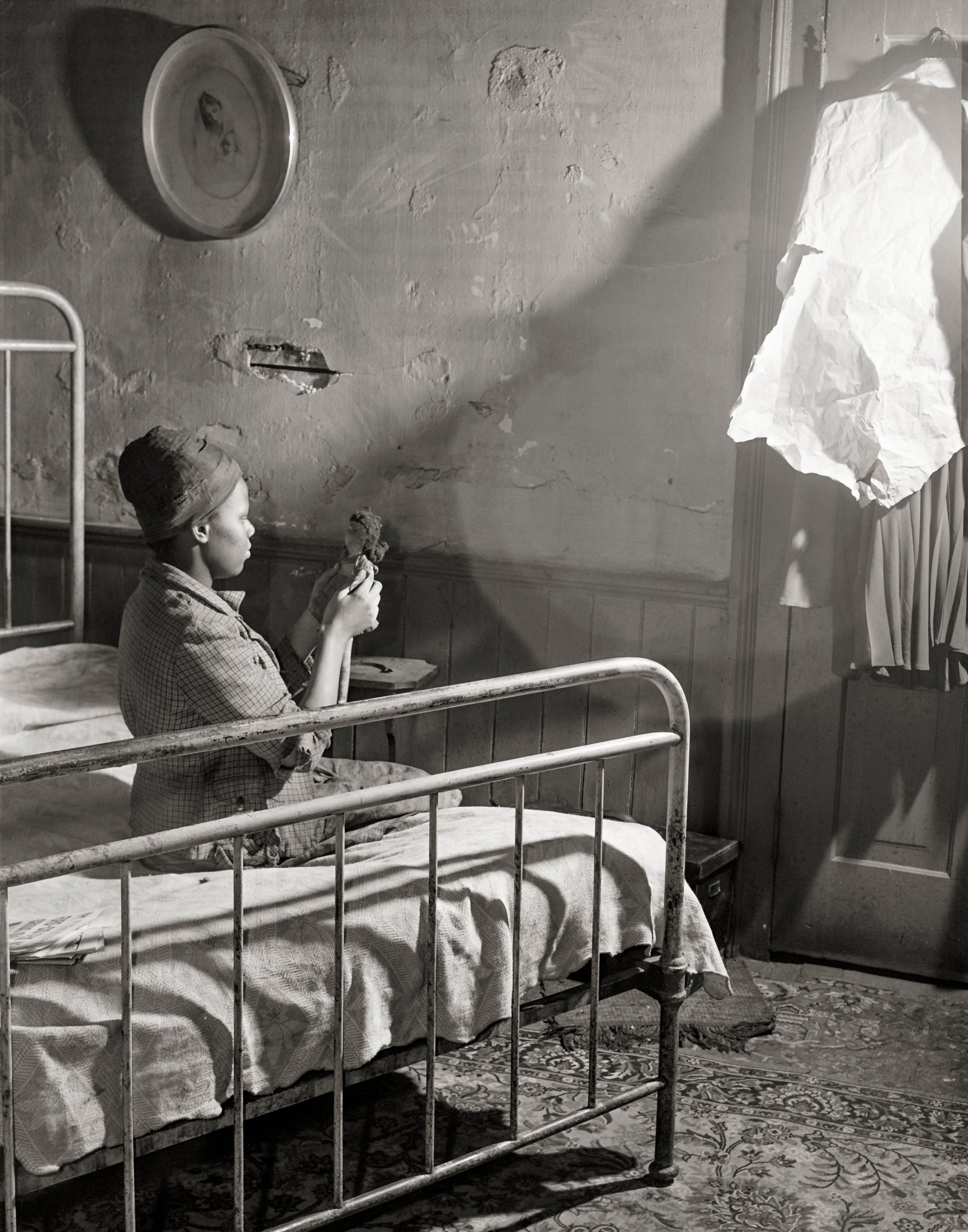 Portrait of young black girl, 1941, Norfolk, Virginia, by John Vachon Historical Pix