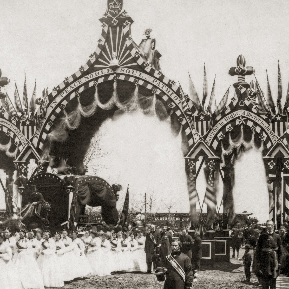 President Abraham Lincoln&#39;s Funeral Procession, 1865 Historical Pix