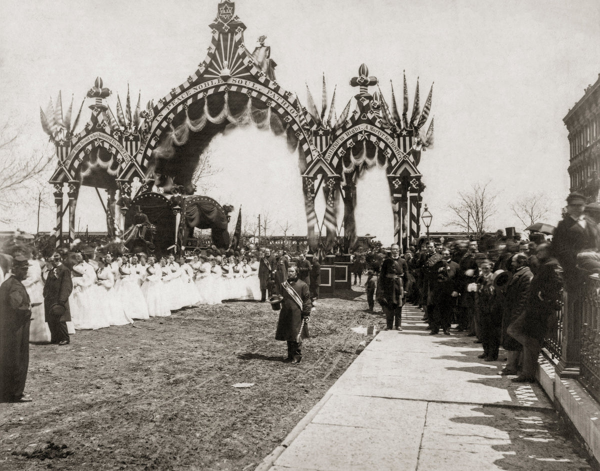 President Abraham Lincoln&#39;s Funeral Procession, 1865 Historical Pix