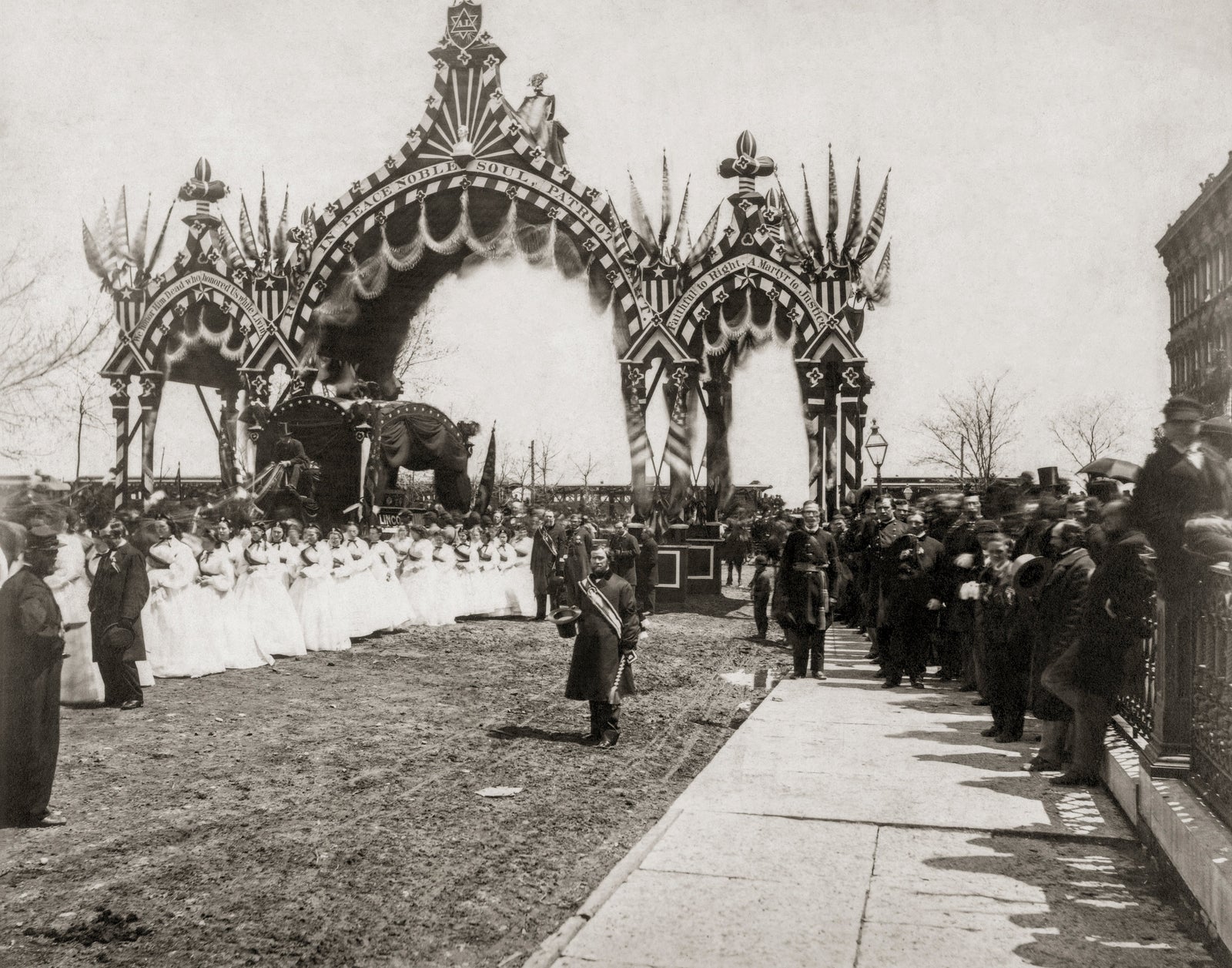 President Abraham Lincoln's Funeral Procession, 1865 Historical Pix