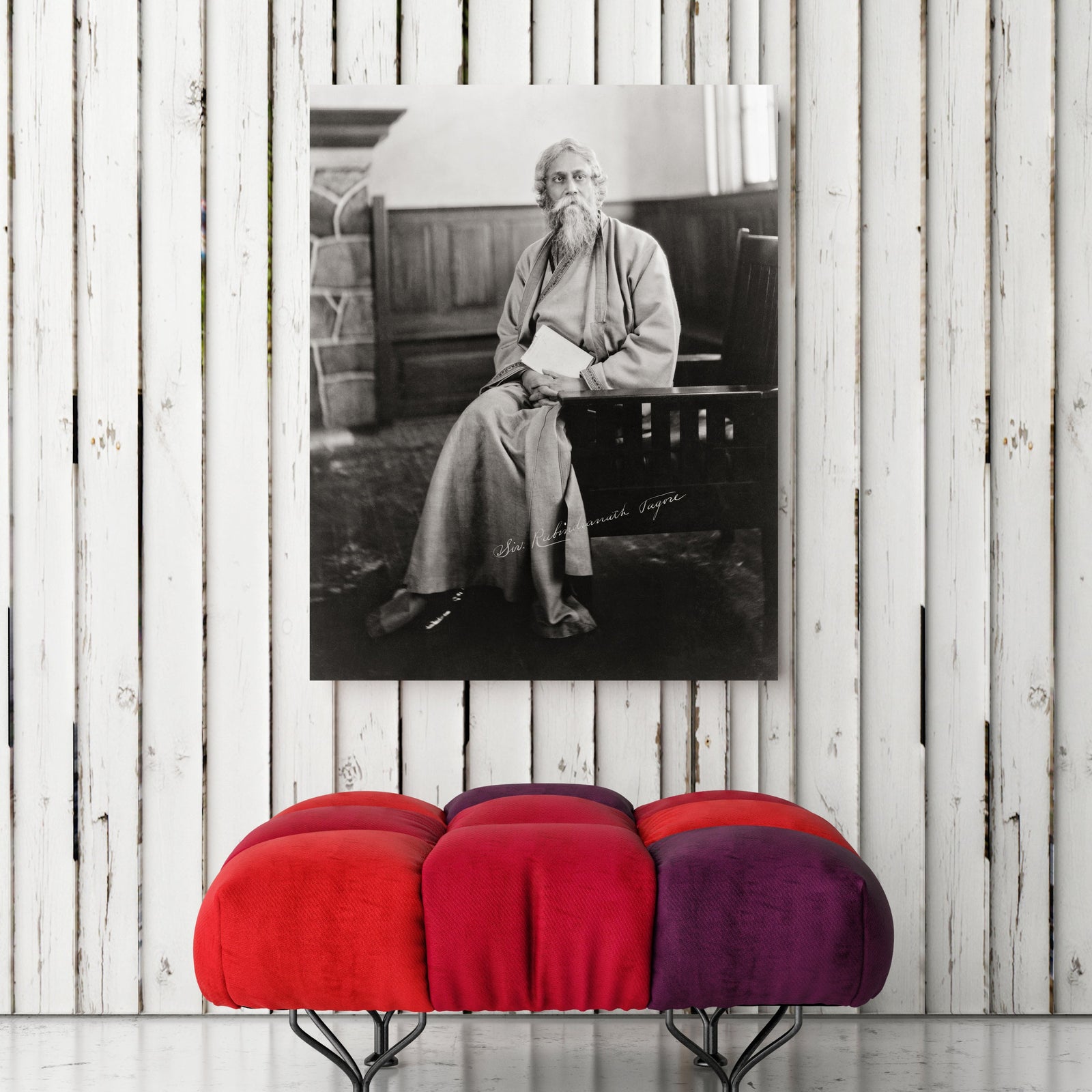 Rabindranath Tagore Poet, Bengali, 1916 Historical Pix