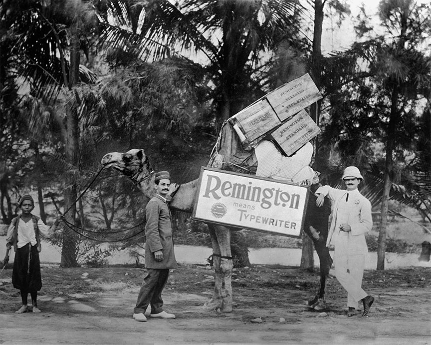 Remington Typewriter Ad, Balochistan, Pakistan Historical Pix