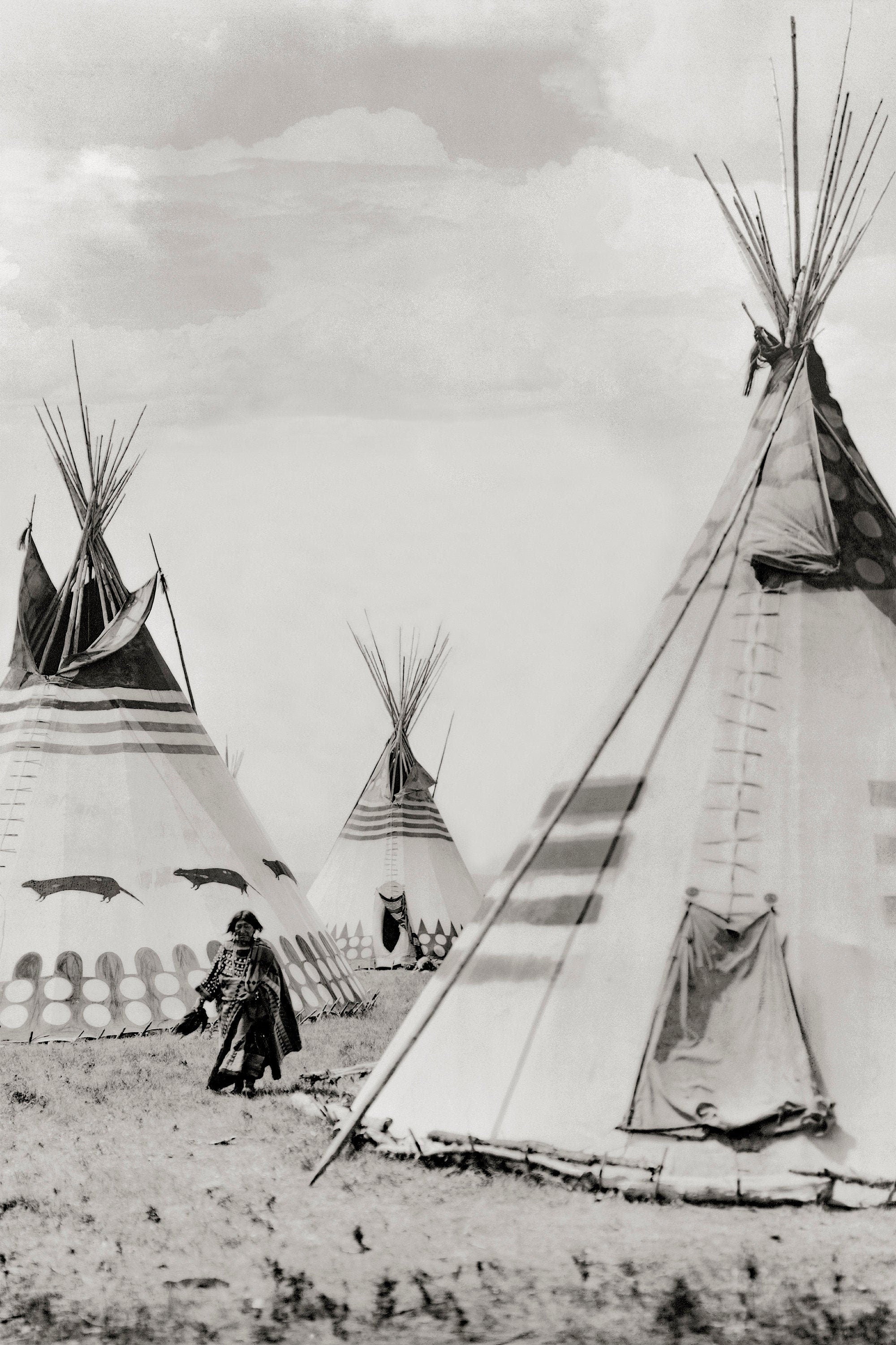 native camp Roland Reed "Blood Camp", Native American, 1913