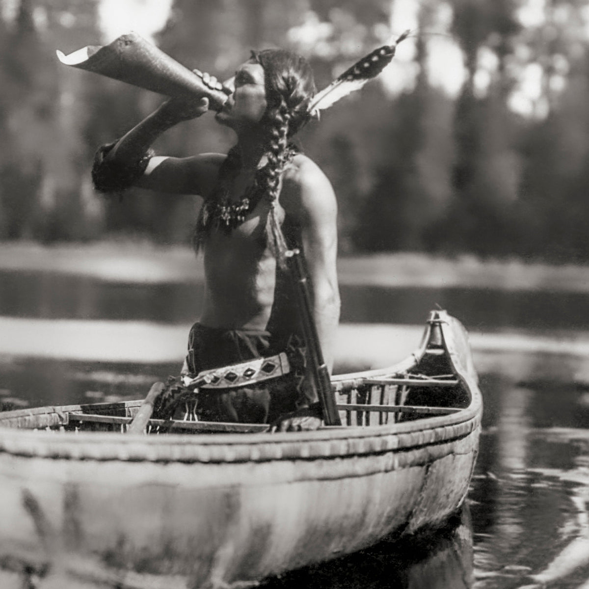 Roland Reed Native American Ojibwe Photo, 1908 - Historical Pix
