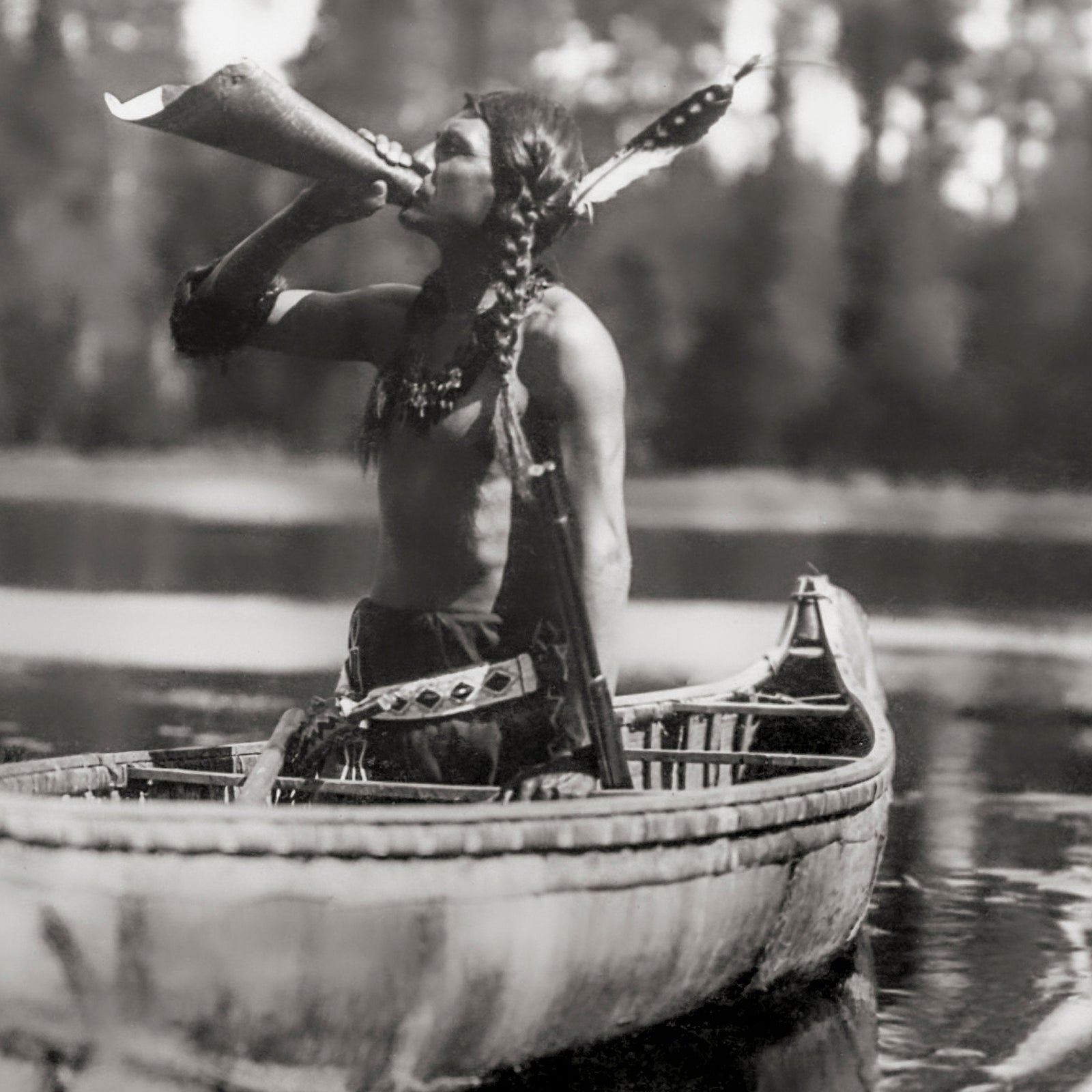 Roland Reed Native American Ojibwe Photo, 1908 Historical Pix