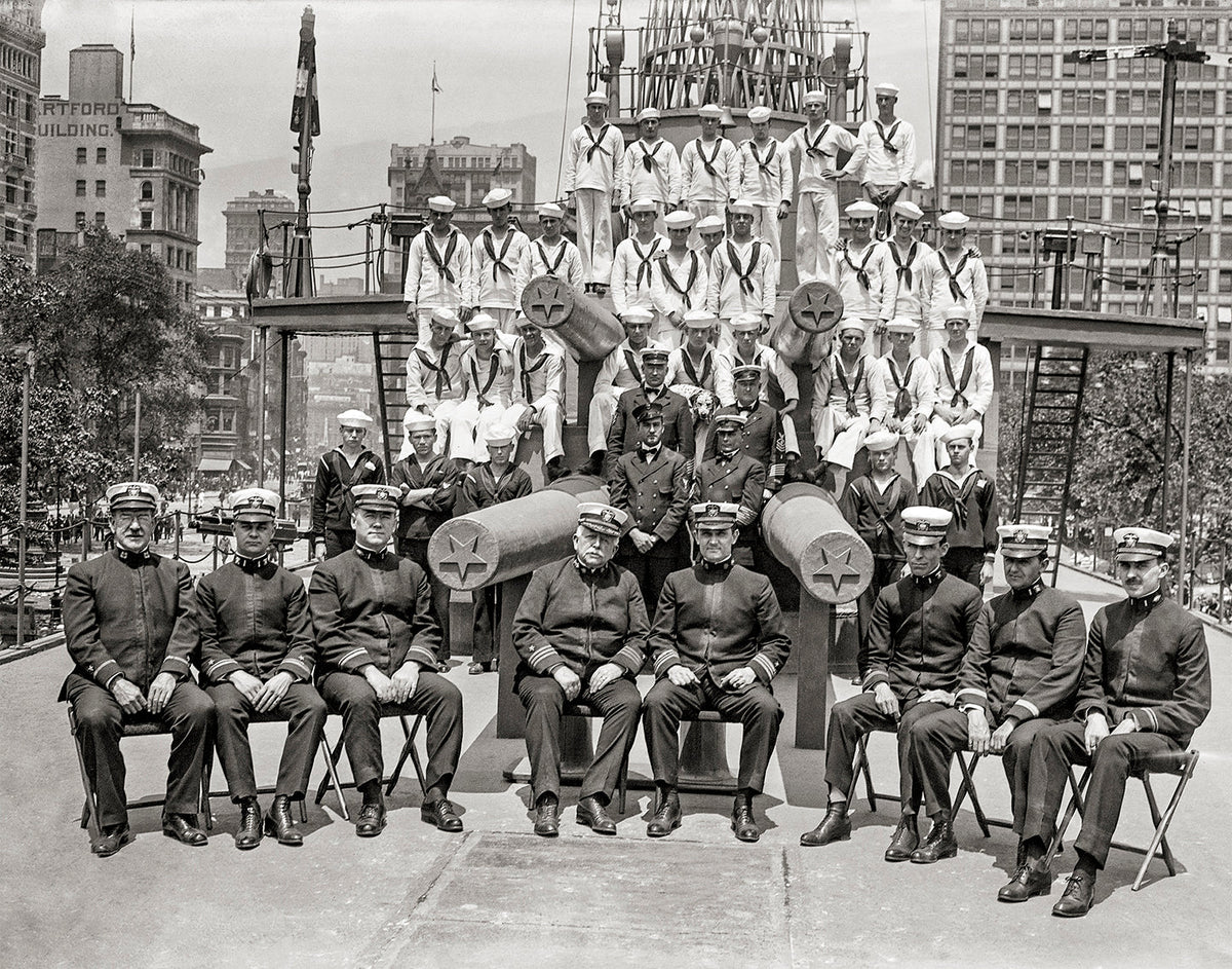 Sailors Photo, USS Recruit, circa 1910 Historical Pix