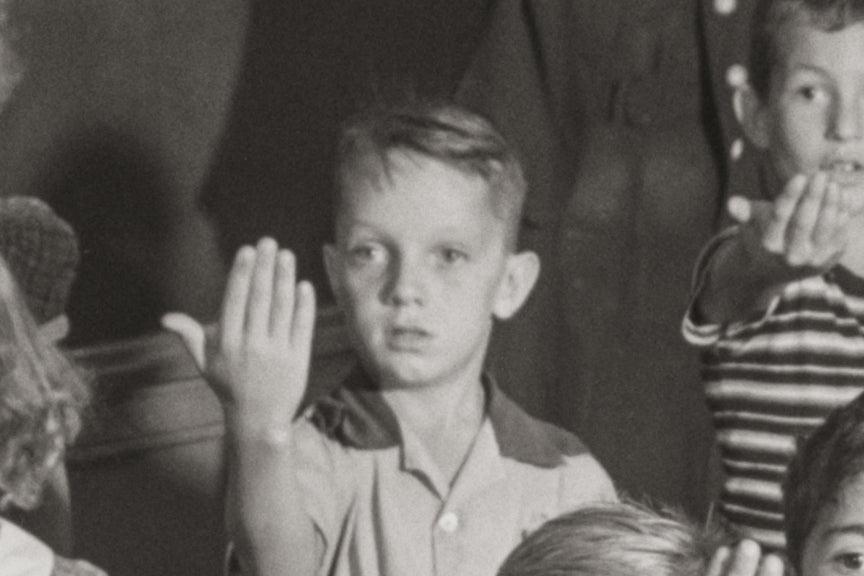 School Children Salute The US Flag, 1942, Rochester, NY Historical Pix