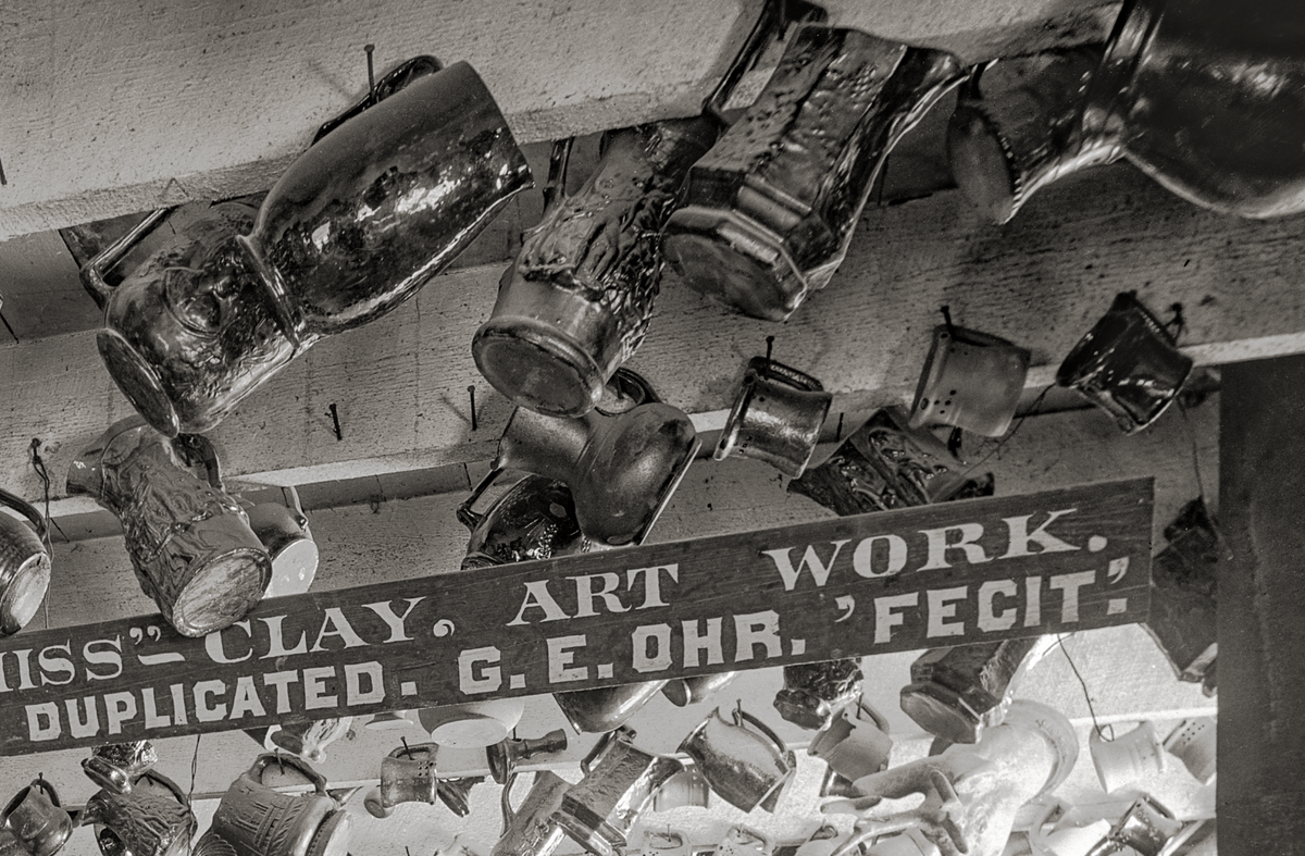 George Ohr, Ceramic Artist, Studio, Biloxi, MS 1901