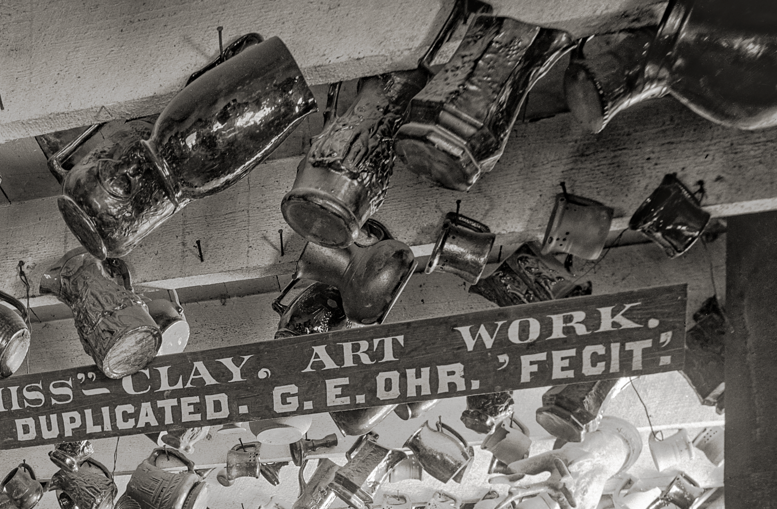 George Ohr, Ceramic Artist, Studio, Biloxi, MS 1901