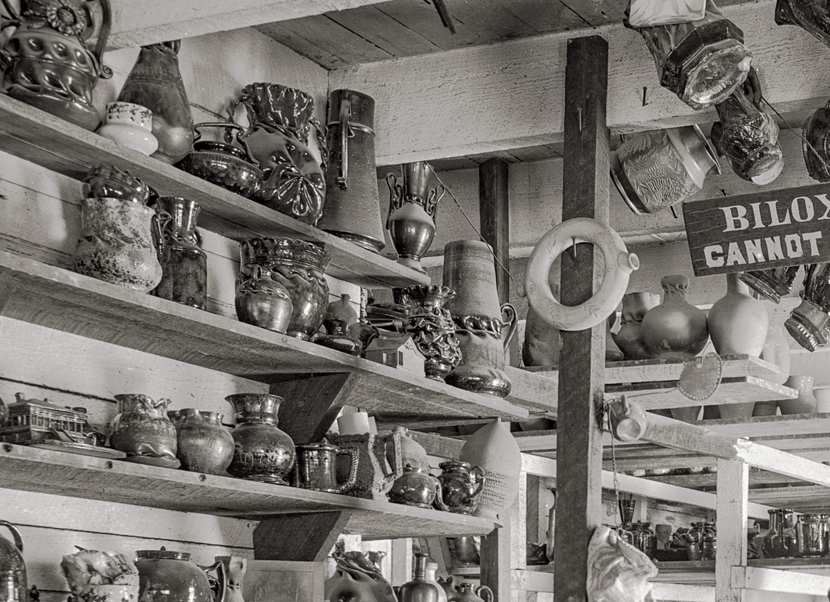 George Ohr, Ceramic Artist, Studio, Biloxi, MS 1901