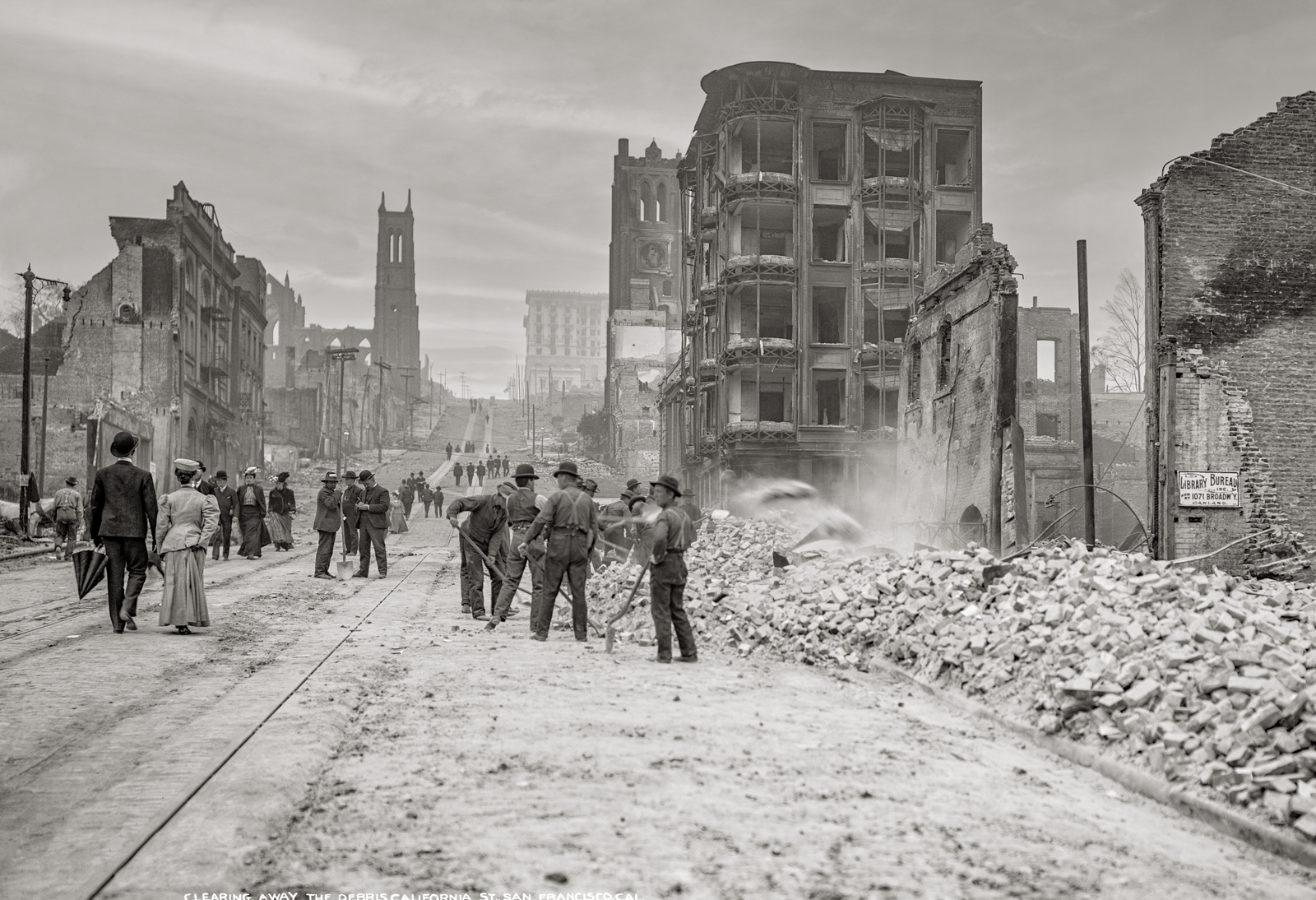 San Francisco Earthquake, Recovery, California Street, 1906