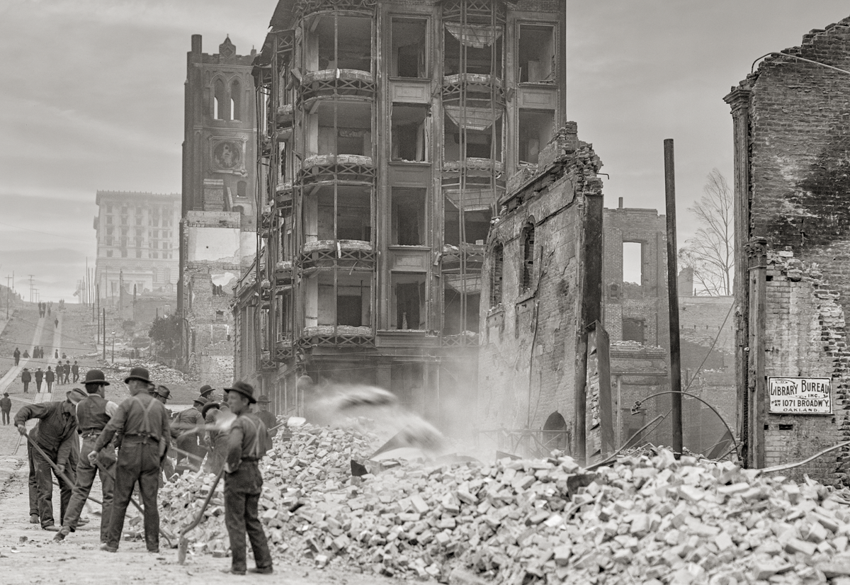 San Francisco Earthquake, Recovery, California Street, 1906