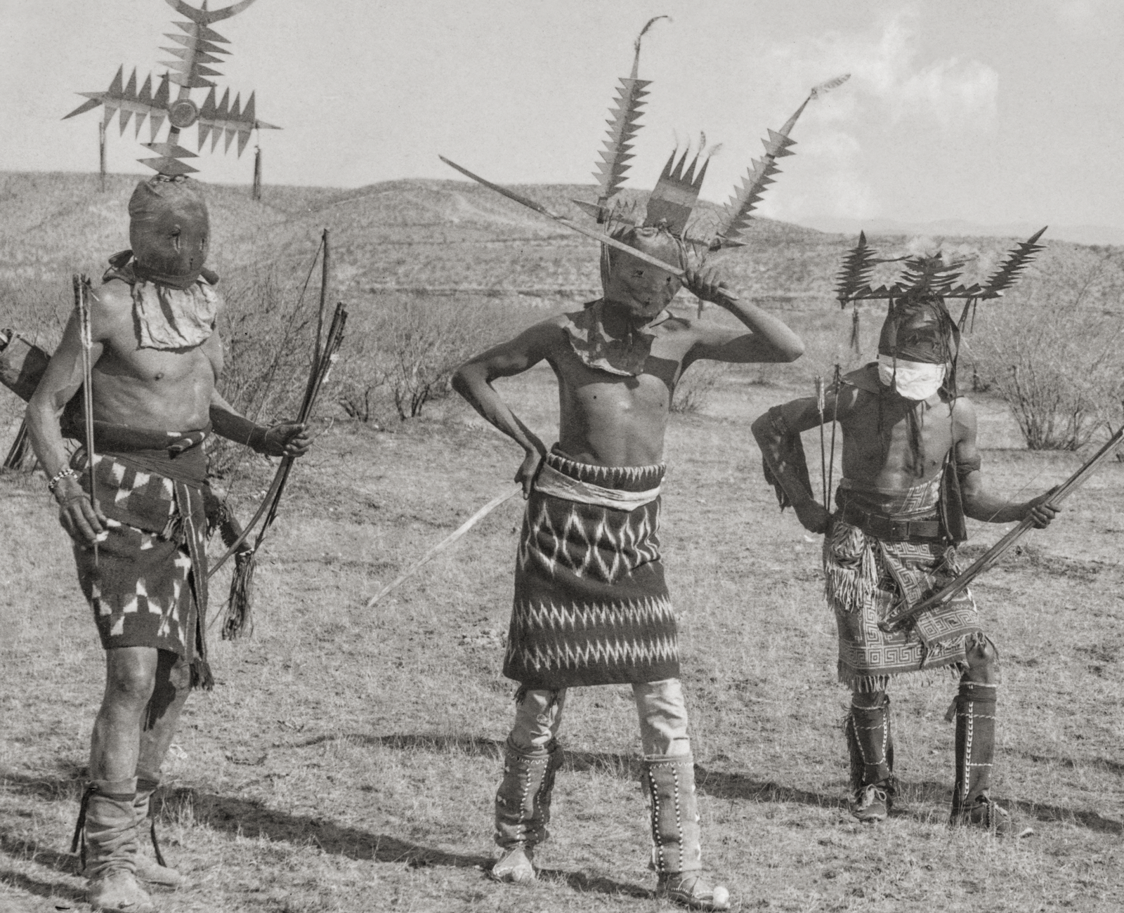 Apache Devil Dancers, aka Crown Dancers, Chiricahua, 1899