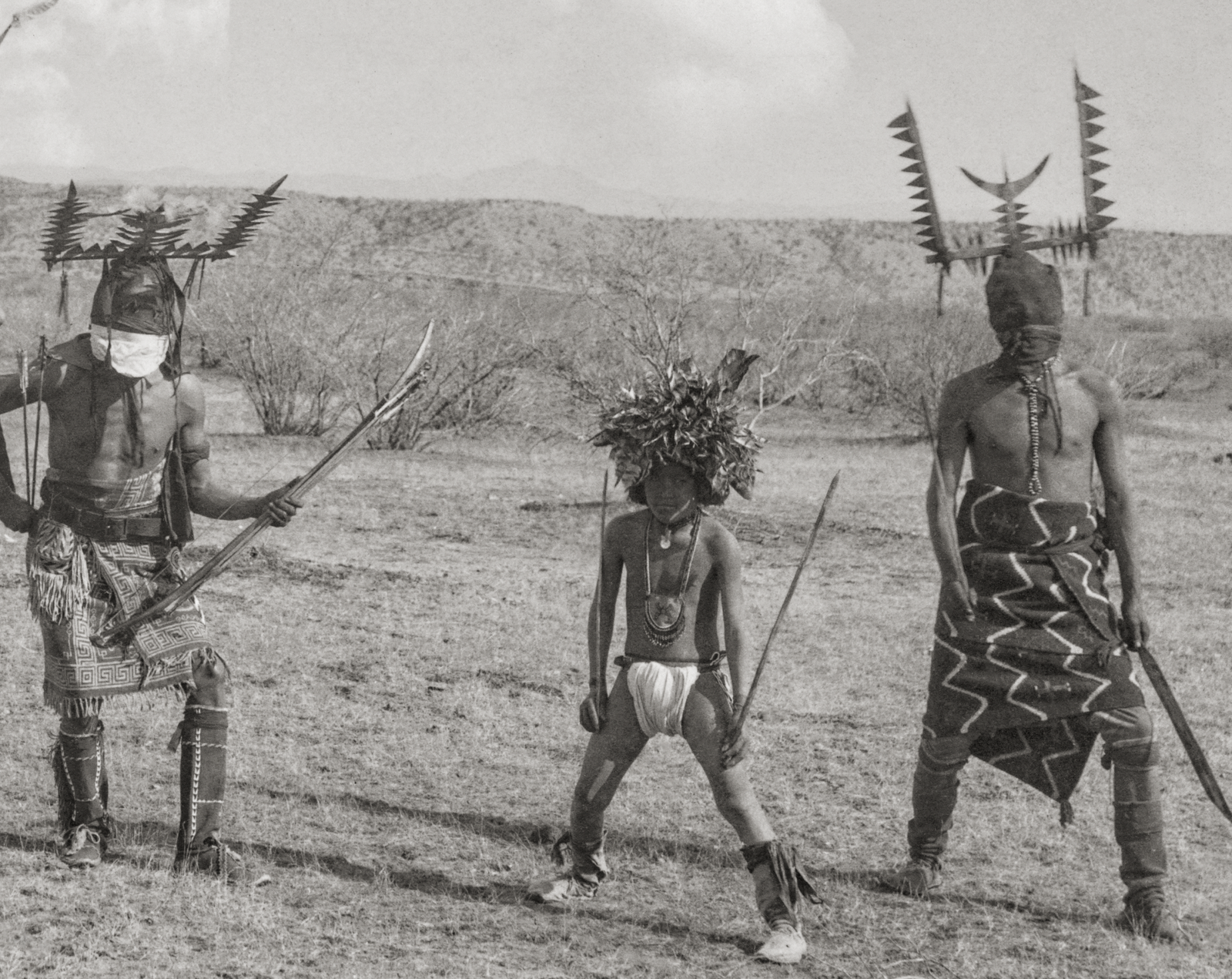 Apache Devil Dancers, aka Crown Dancers, Chiricahua, 1899