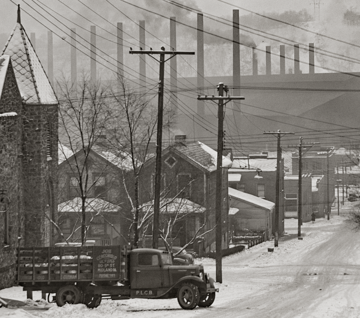 Midland, Pennsylvania, Mill District, 1941, Jack Delano Photographer