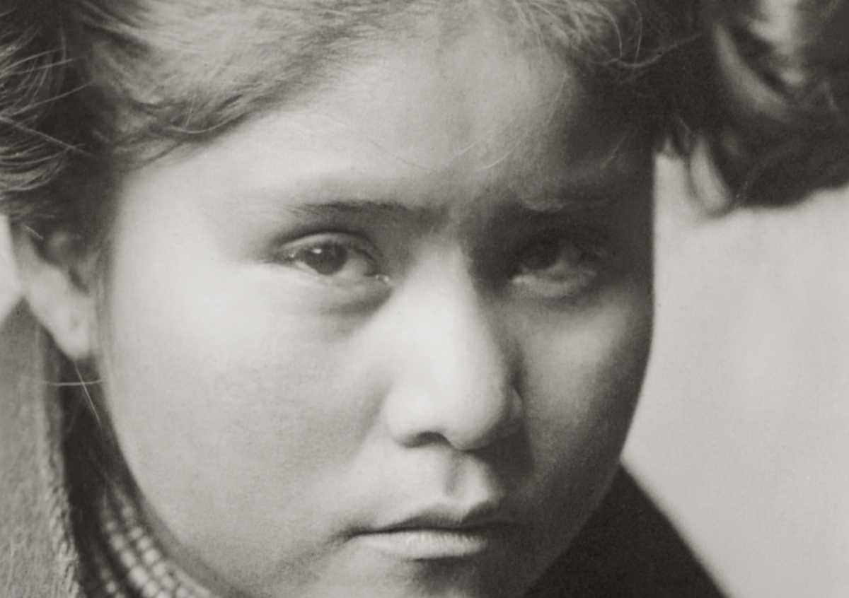 Native American Indian Tewa Girl, 1906, Edward Curtis
