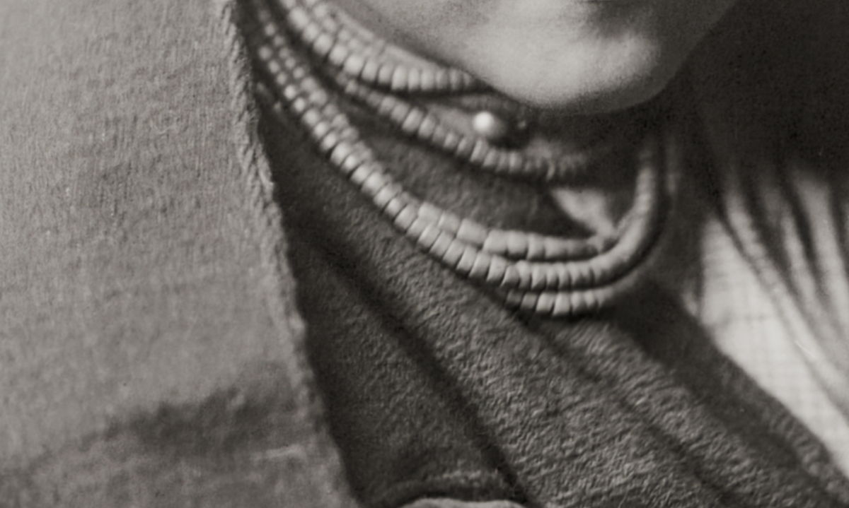 Native American Indian Tewa Girl, 1906, Edward Curtis