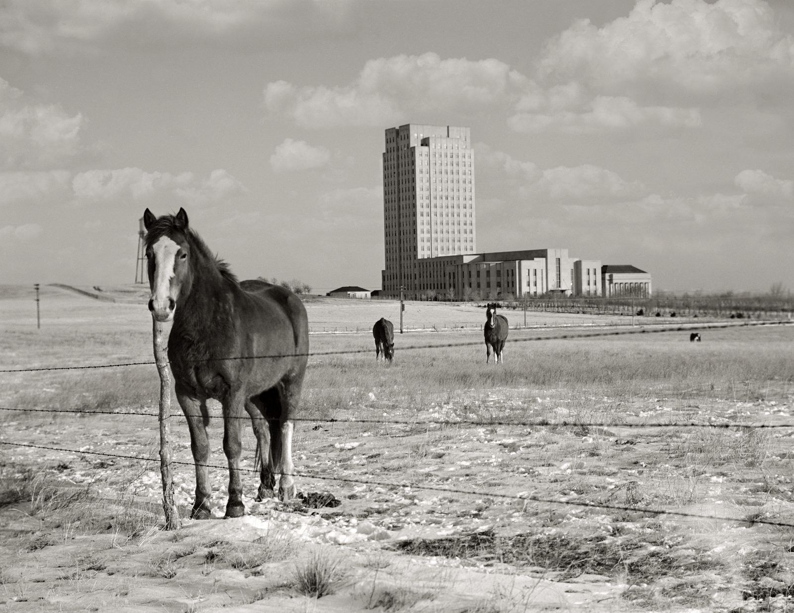 Bismark, North Dakota, State Capitol, February, 1942, John Vachon