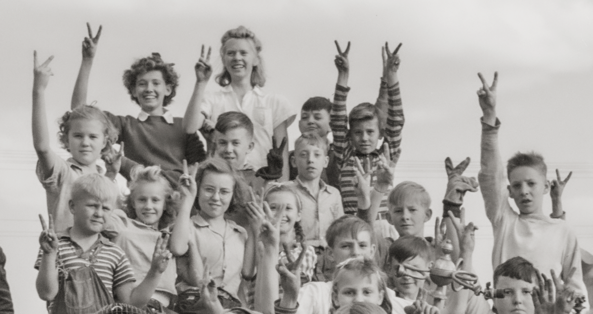 Butte, Montana, Schoolchildren on a Pile of Scrap, 1942, Lee Russell