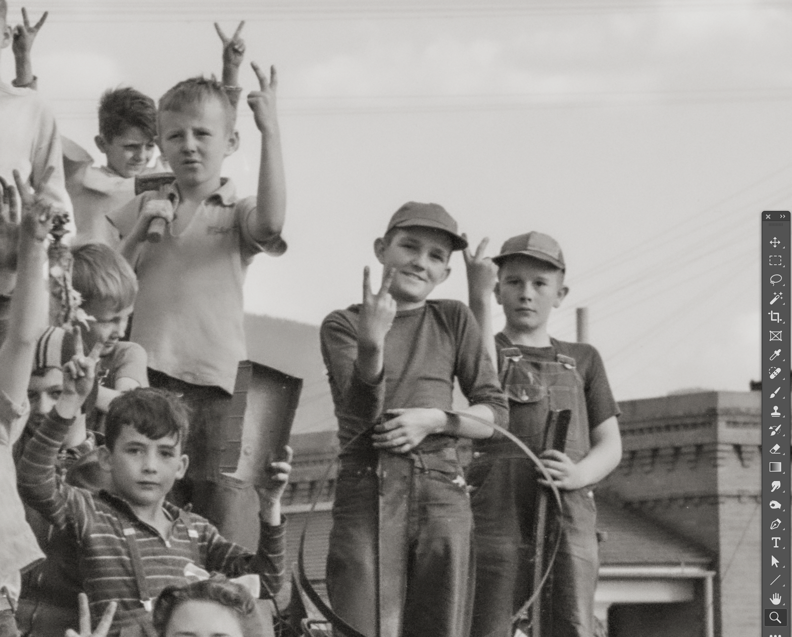 Butte, Montana, Schoolchildren on a Pile of Scrap, 1942, Lee Russell