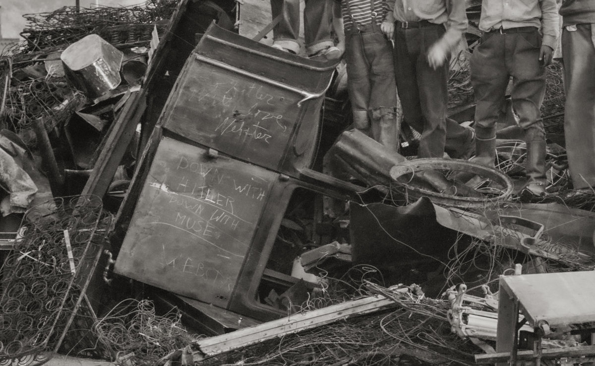 Butte, Montana, Schoolchildren on a Pile of Scrap, 1942, Lee Russell