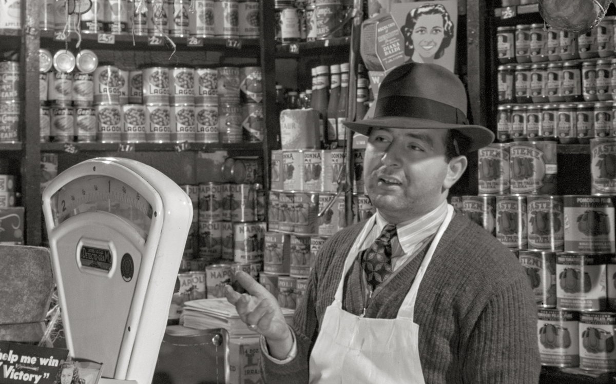 New York City, Italian Grocer, Little Italy, 1943