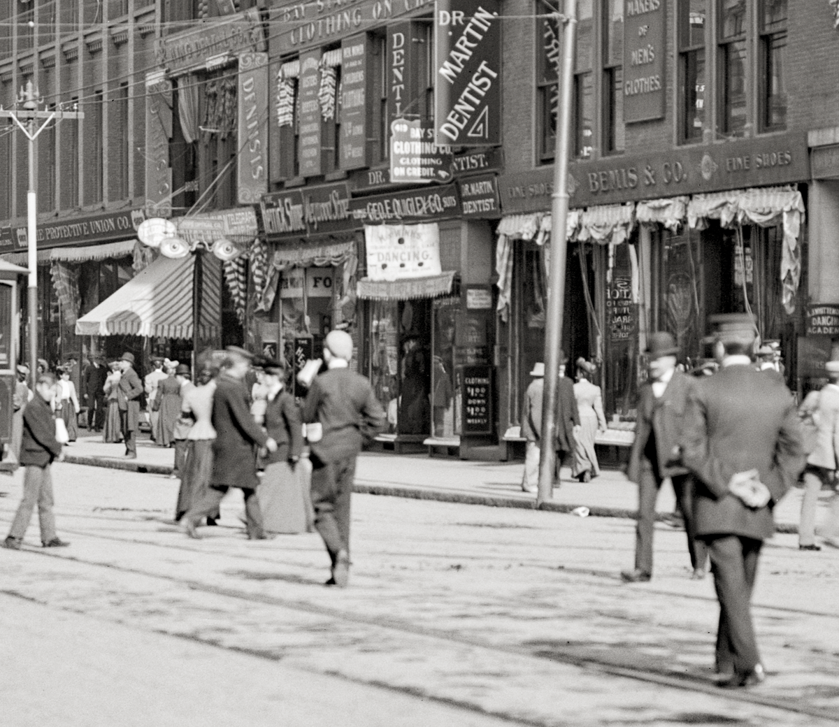 Worcester Massachusetts, Main Street, Circa 1906