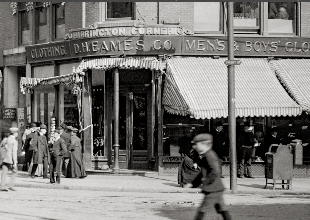 Worcester Massachusetts, Main Street, Circa 1906