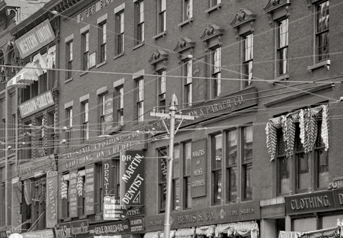 Worcester Massachusetts, Main Street, Circa 1906