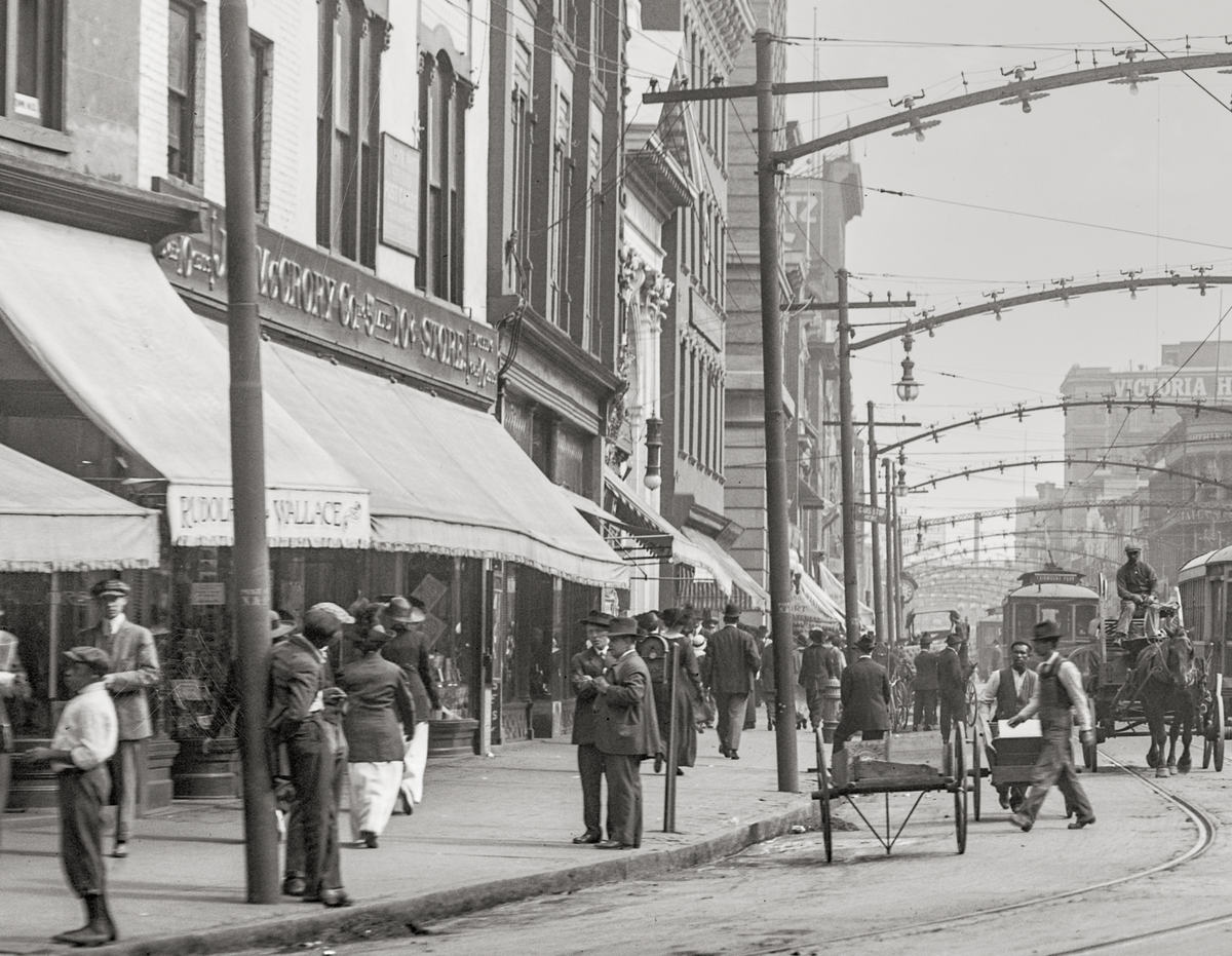 Norfolk Virginia, Main Street, 1917