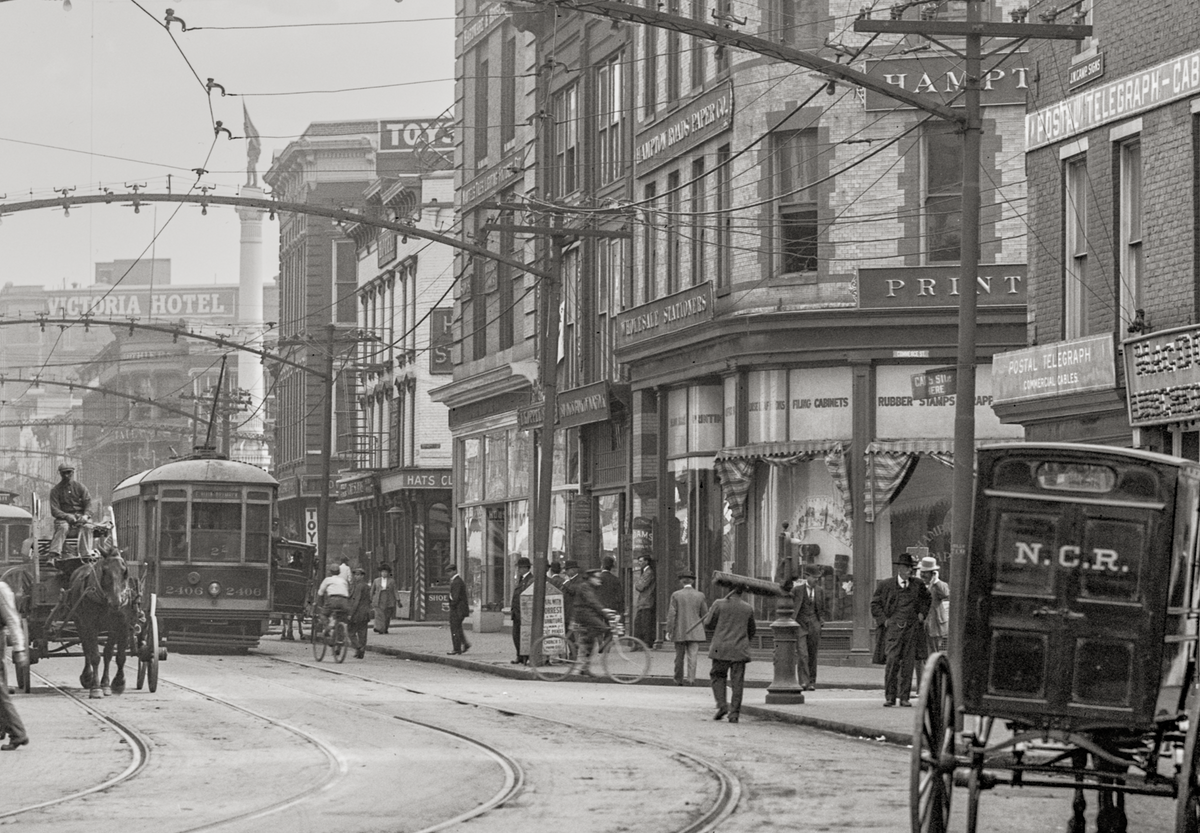 Norfolk Virginia, Main Street, 1917