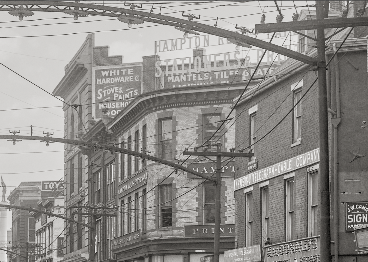Norfolk Virginia, Main Street, 1917