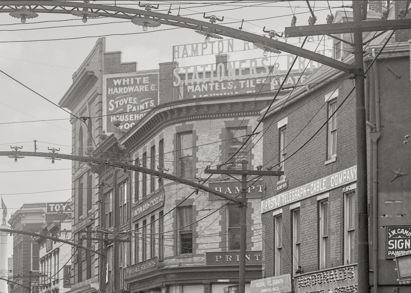 Norfolk Virginia, Main Street, 1917