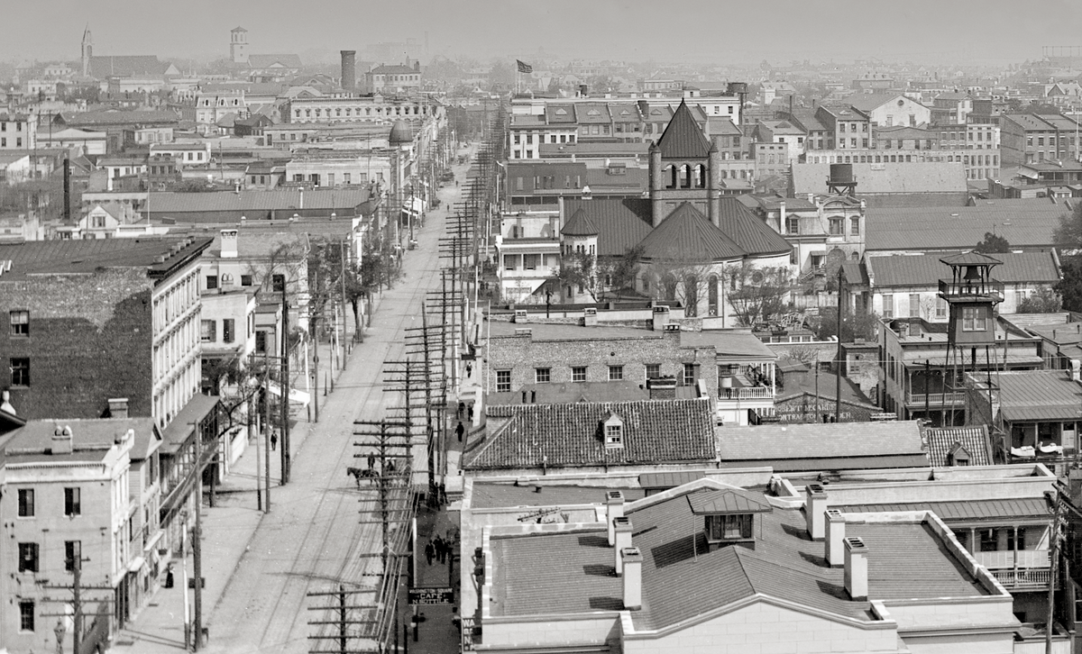Charleston SC, From St. Michaels Church, 1900