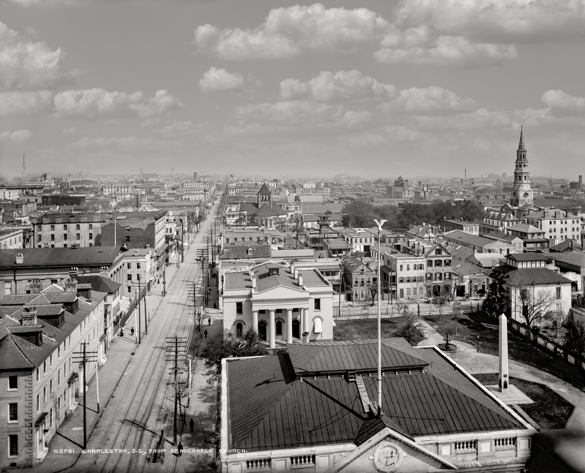 Charleston SC, From St. Michaels Church, 1900