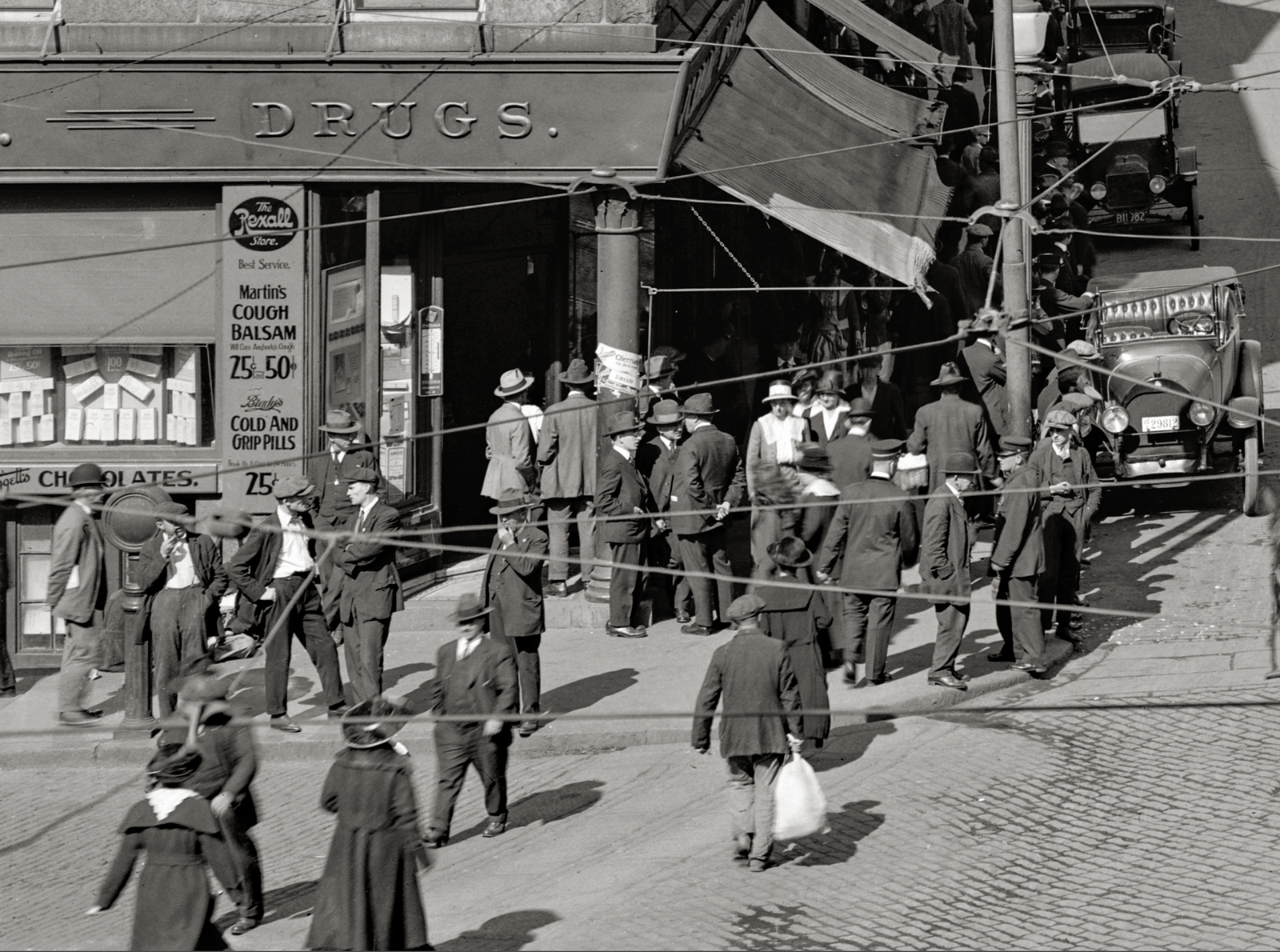 Fall River, MA, Main Street, 1920
