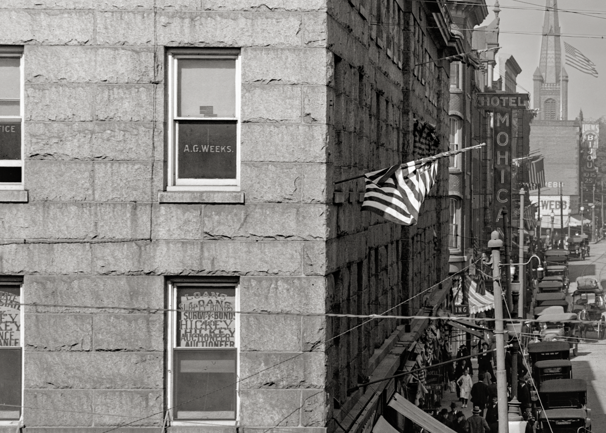 Fall River, MA, Main Street, 1920