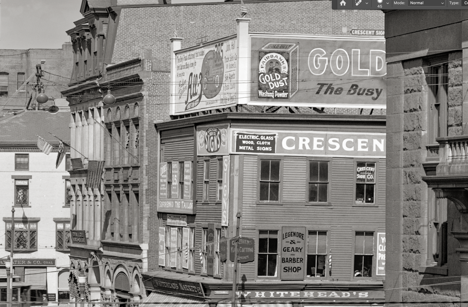 Fall River, MA, Main Street, 1920