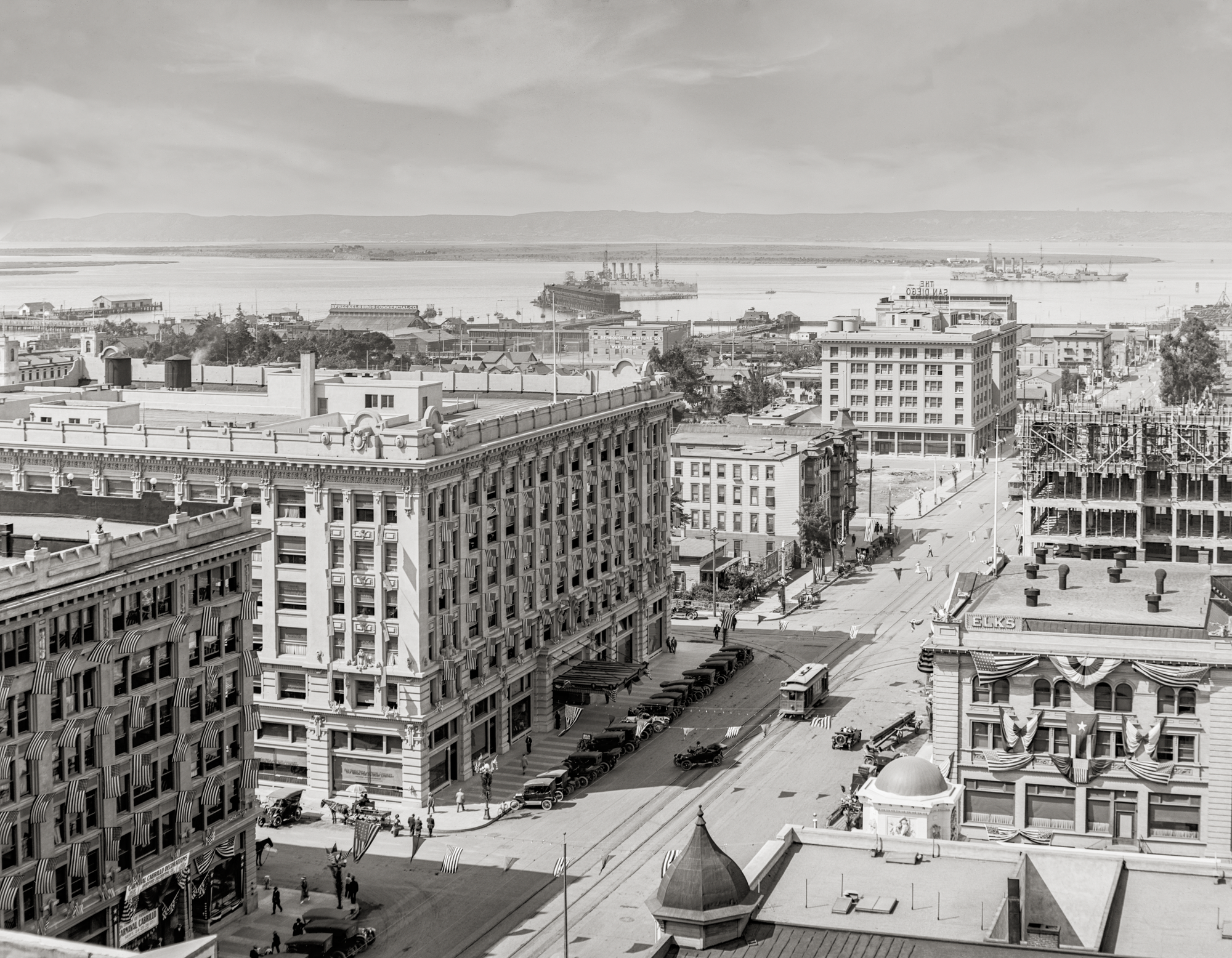 San Diego and Bay, 1910, Taken from U.S. Grant Hotel