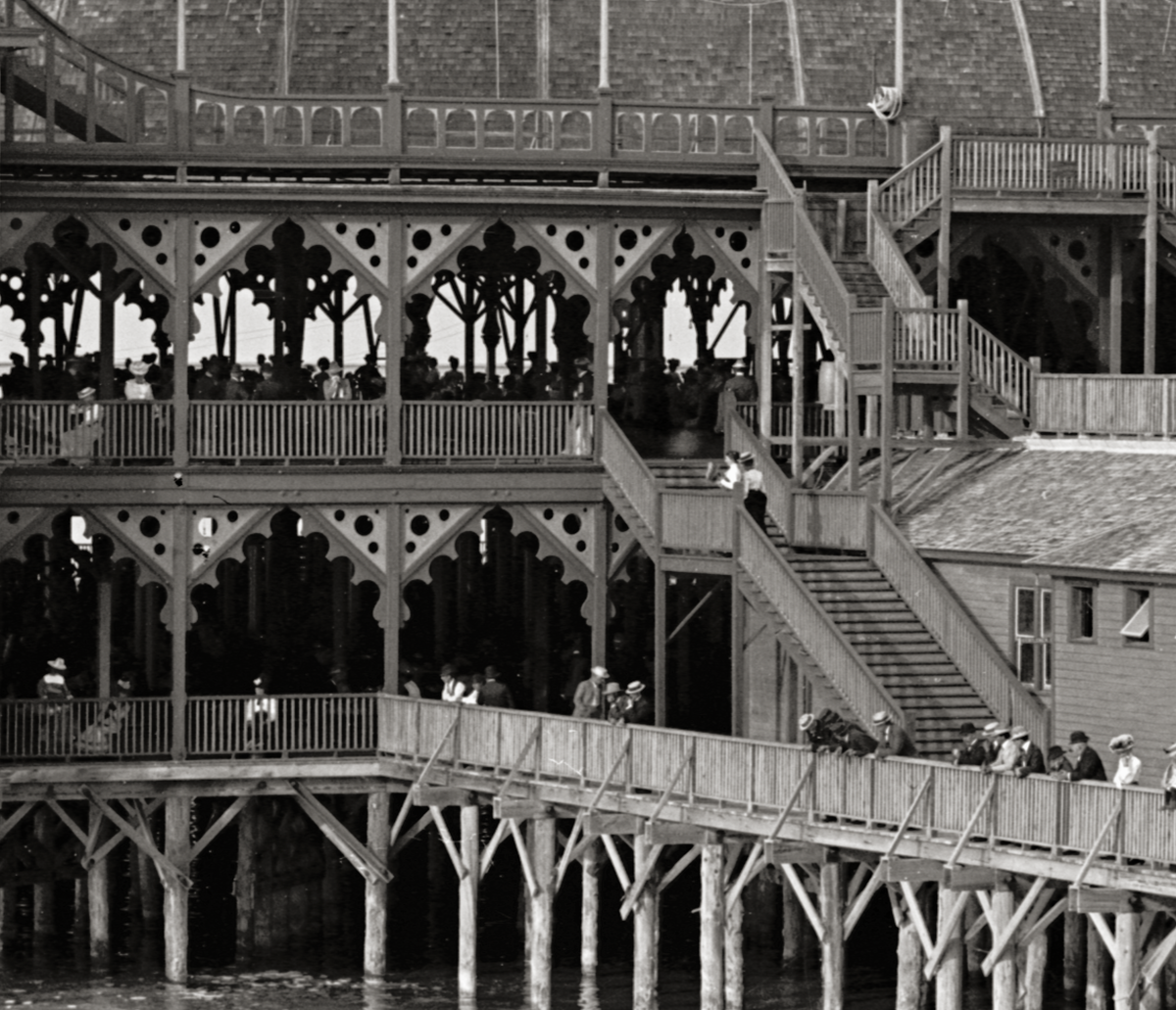 Saltair Pavilion Photo, Great Salt Lake, Utah Circa 1900