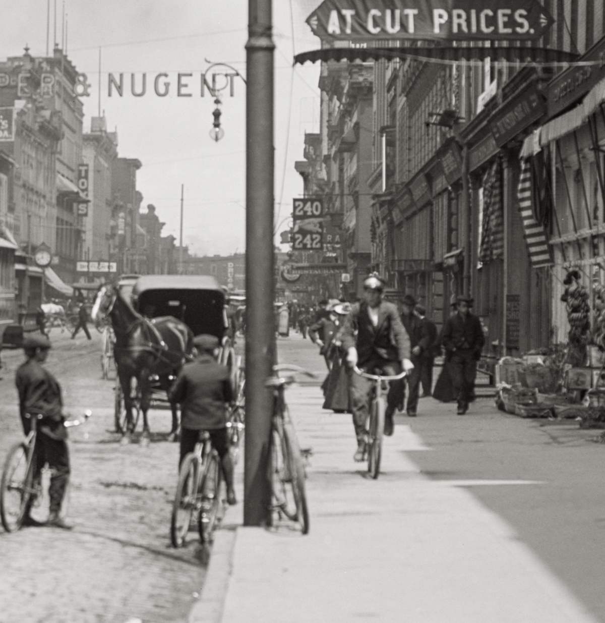 Toledo Ohio Photo, Summit Street ca. 1900 – Historic Downtown Street Scene
