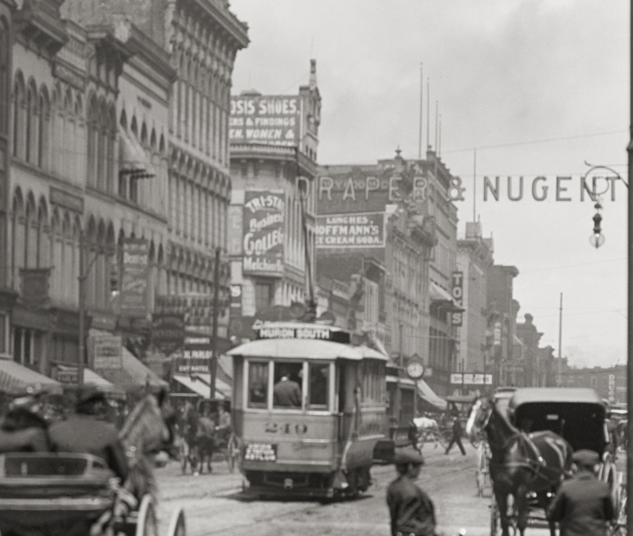 Toledo Ohio Photo, Summit Street ca. 1900 – Historic Downtown Street Scene