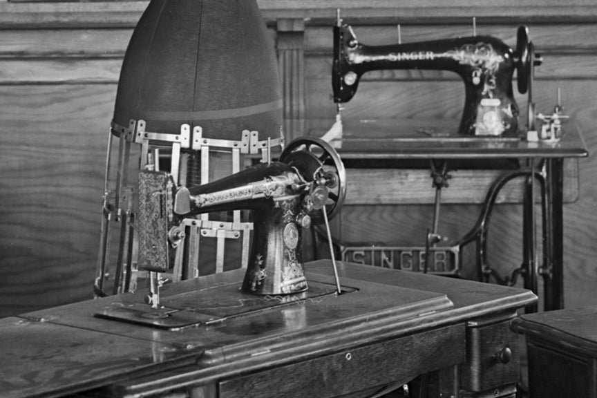 Singer Sewing Machines, Oppenheimer's in Washington, DC, early 1900s Historical Pix