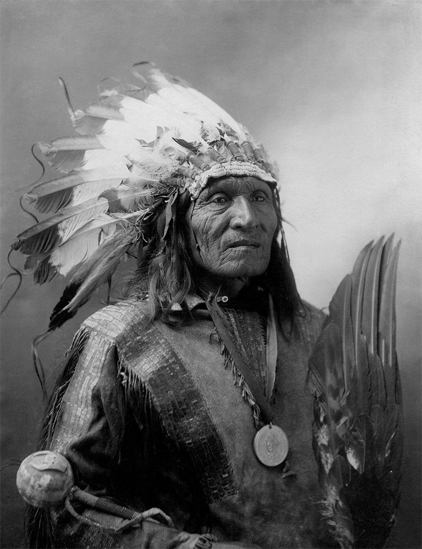 Sioux Native American Portrait, Chief He Dog, 1900 Historical Pix