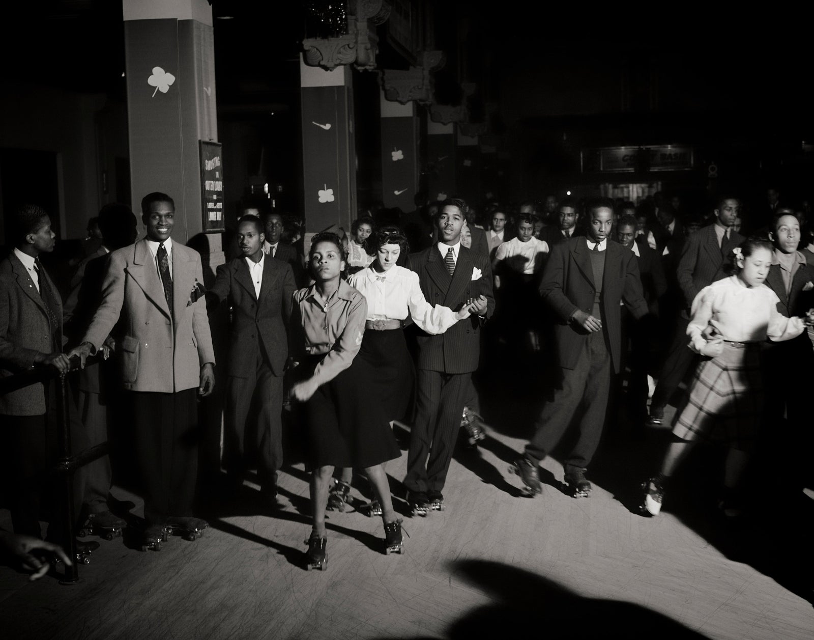 South Side Chicago Roller Skating, 1941, Russell Lee Historical Pix
